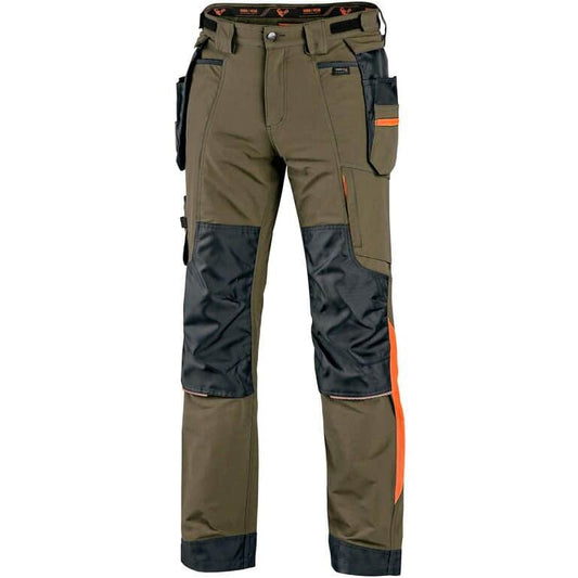 CXS NAOS 1020-530 • [4X_stretch hlače/zelena-oranžna]