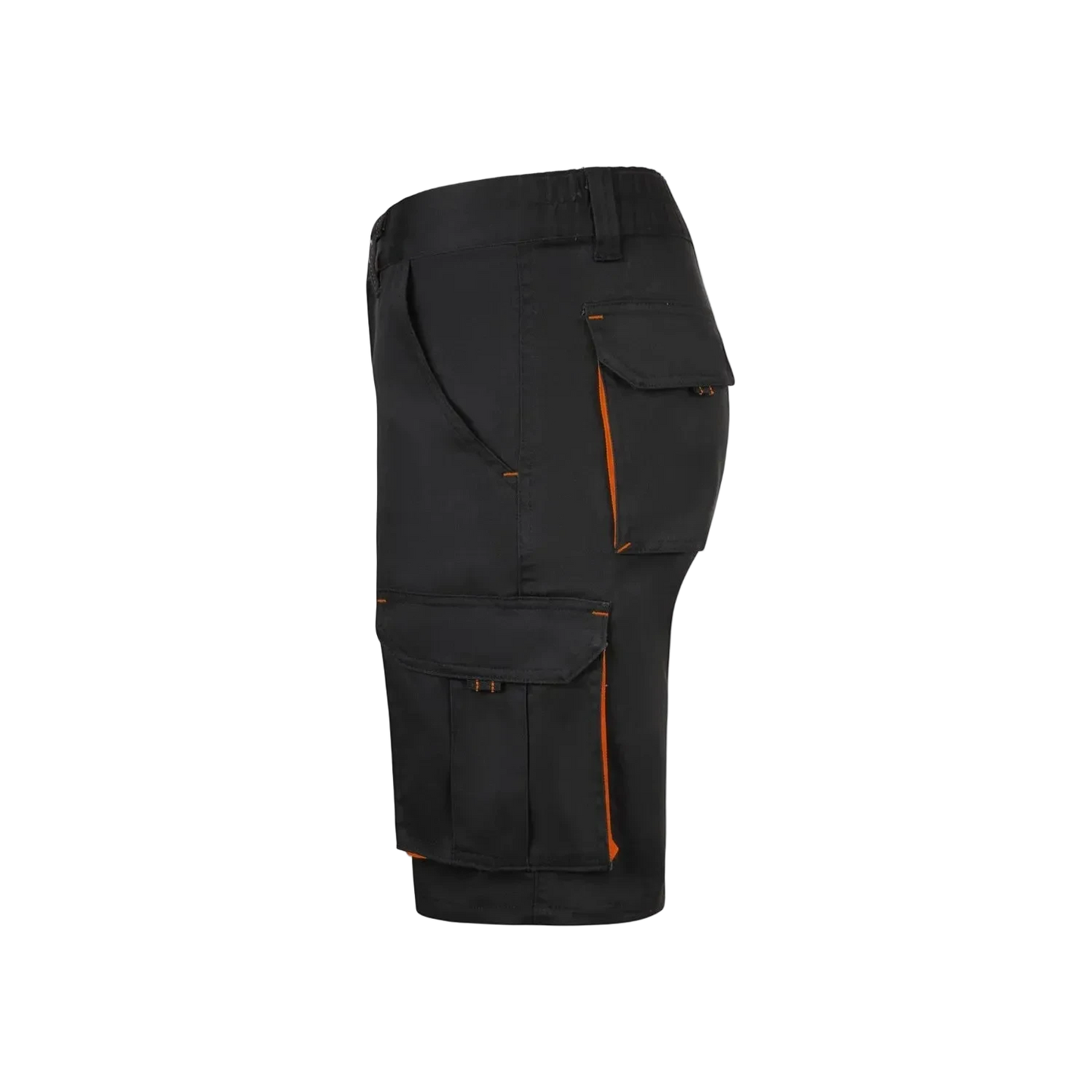 Stranski pogled stretch kratkih hlač Velilla Two-Tone črno-oranžne