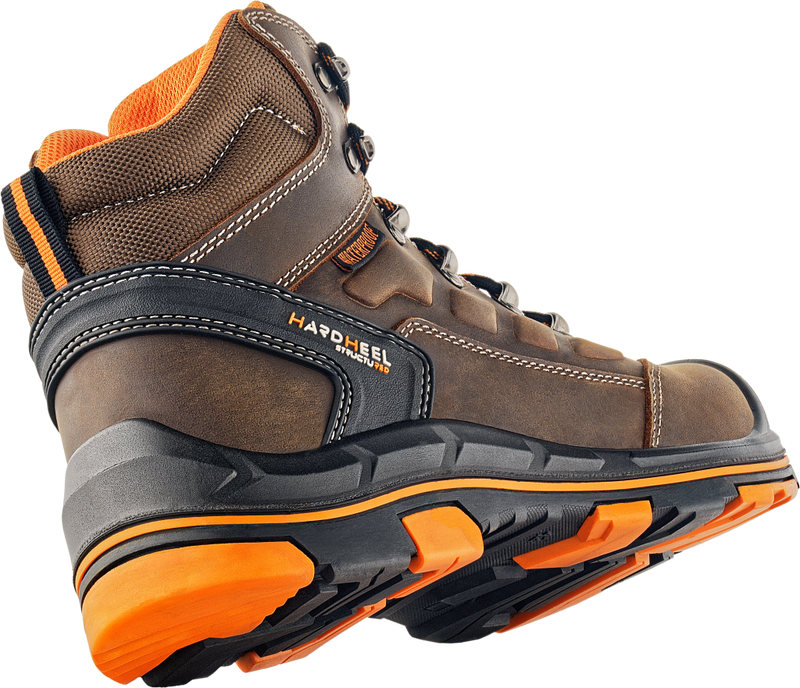 VM FOOTWEAR STUTTGART 2550/O6 ESD • Delovni visoki čevlji • [črna-oranžna]