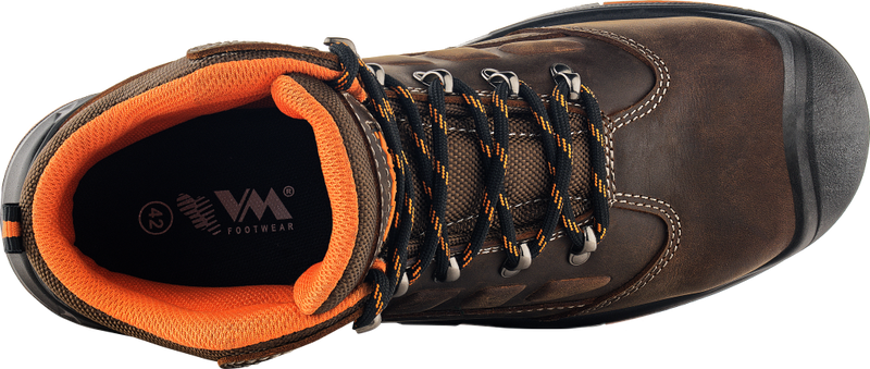 VM FOOTWEAR STUTTGART 2550/O6 ESD • Delovni visoki čevlji • [črna-oranžna]