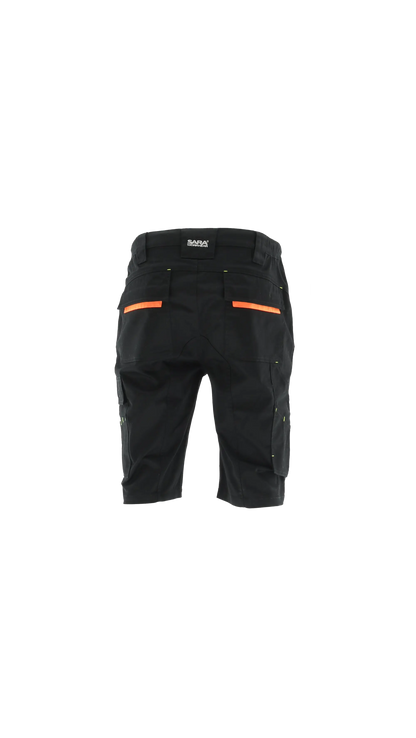 Sara ACTIFLEX 22-2536 [stretch kratke hlače/črna-oranžna]