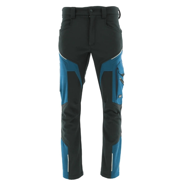 Sara SOFTSHELL [stretch hlače / petrol‑črna / 27-8025]