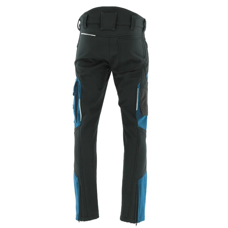 Sara SOFTSHELL [stretch hlače / petrol‑črna / 27-8025]