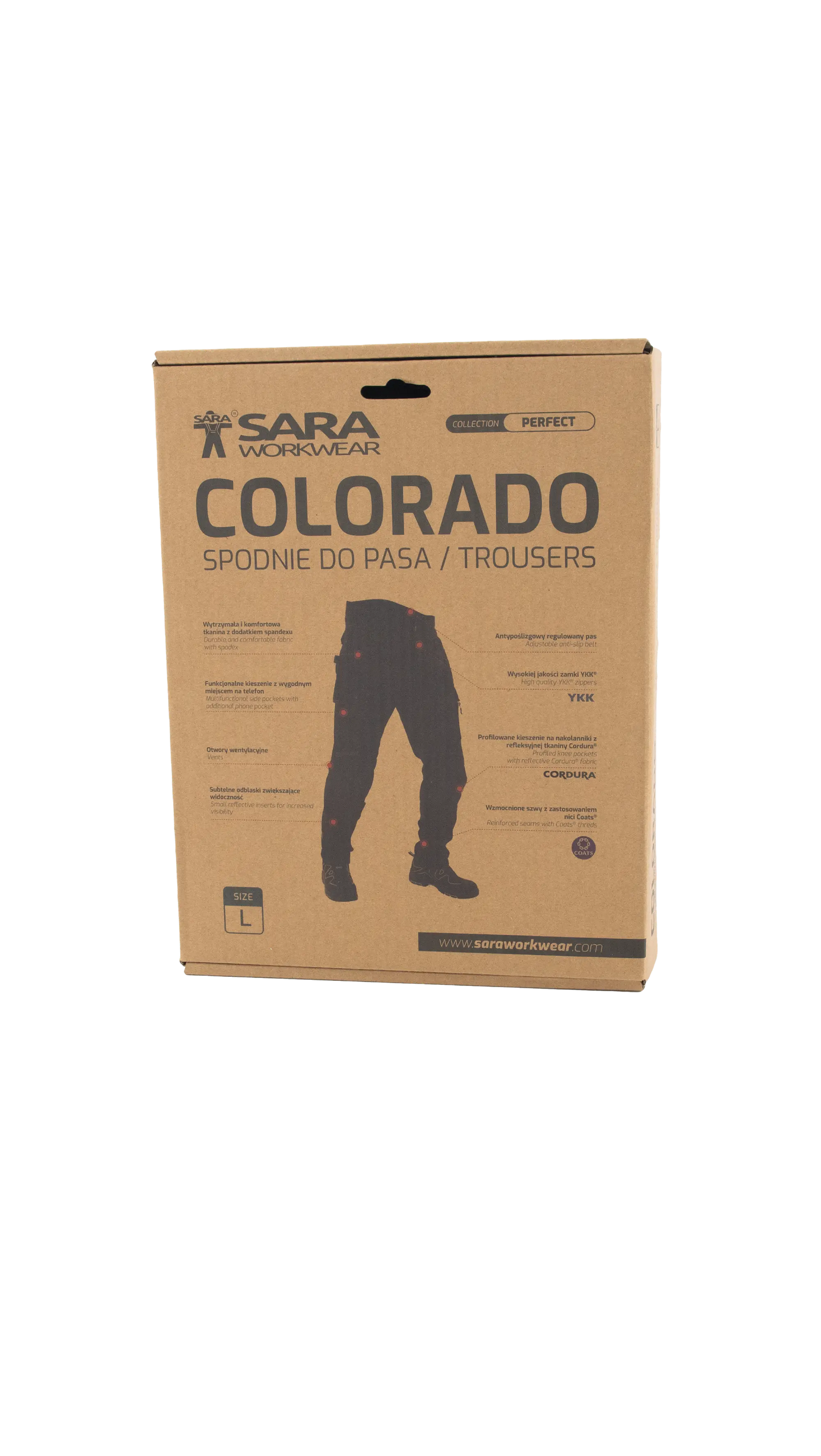 Sara COLORADO 05-2500 [stretch hlače/črna]