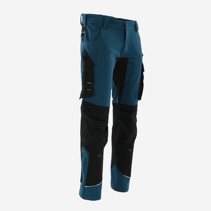 Sara MOTIONFLEX [4Xstretch hlače / petrol‑črna]