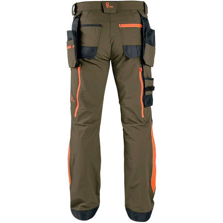 CXS NAOS 1020-530 • [4X_stretch hlače/zelena-oranžna]