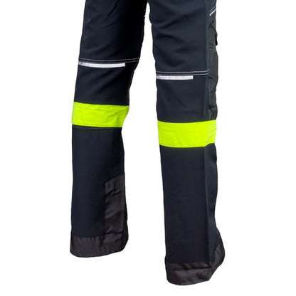Urgent 719 Softshell [stretch hlače / črna‑rumena]