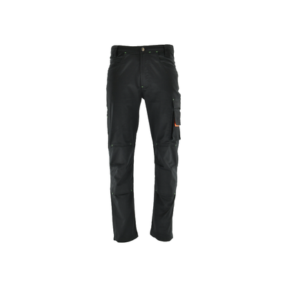 Sara ACTIFLEX 05-2536 [stretch hlače/črna-oranžna]