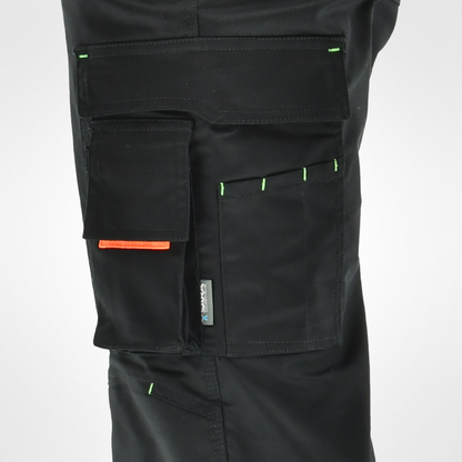 Sara ACTIFLEX 05-2536 [stretch hlače/črna-oranžna]