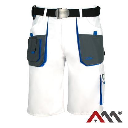 Kratke delovne hlače (Bela) – Artmas Classic White