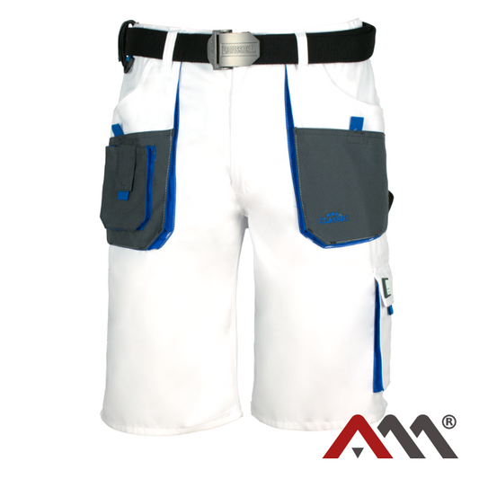Kratke delovne hlače (Bela) – Artmas Classic White