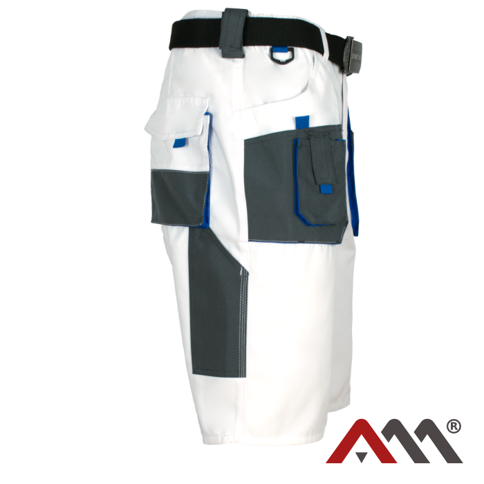 Kratke delovne hlače (Bela) – Artmas Classic White