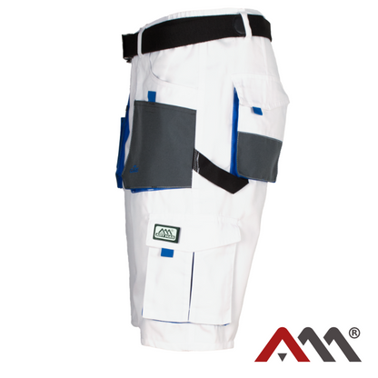Kratke delovne hlače (Bela) – Artmas Classic White
