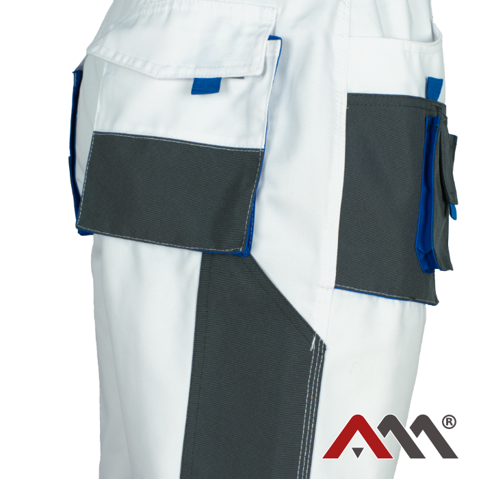 Kratke delovne hlače (Bela) – Artmas Classic White