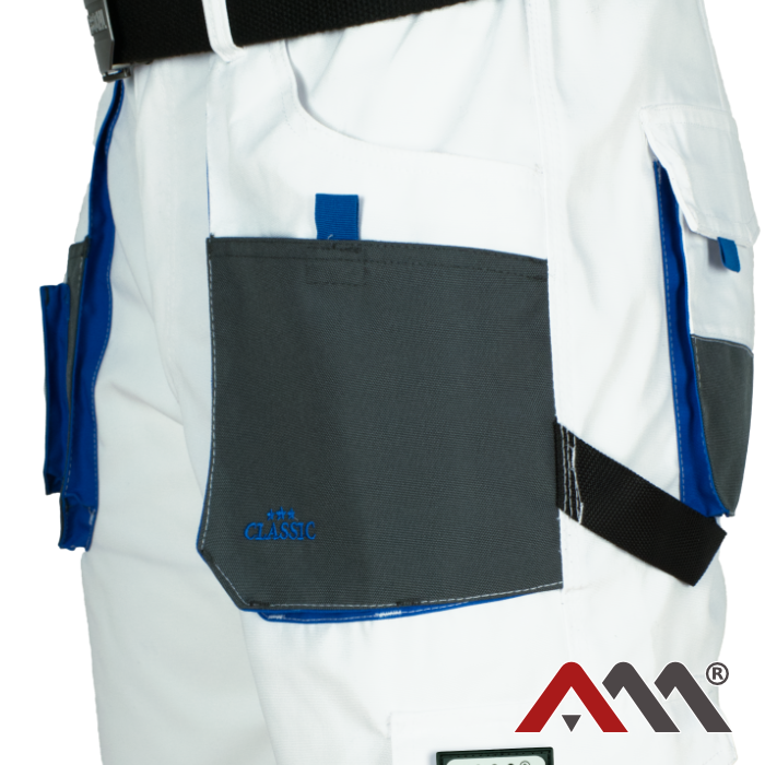 Kratke delovne hlače (Bela) – Artmas Classic White