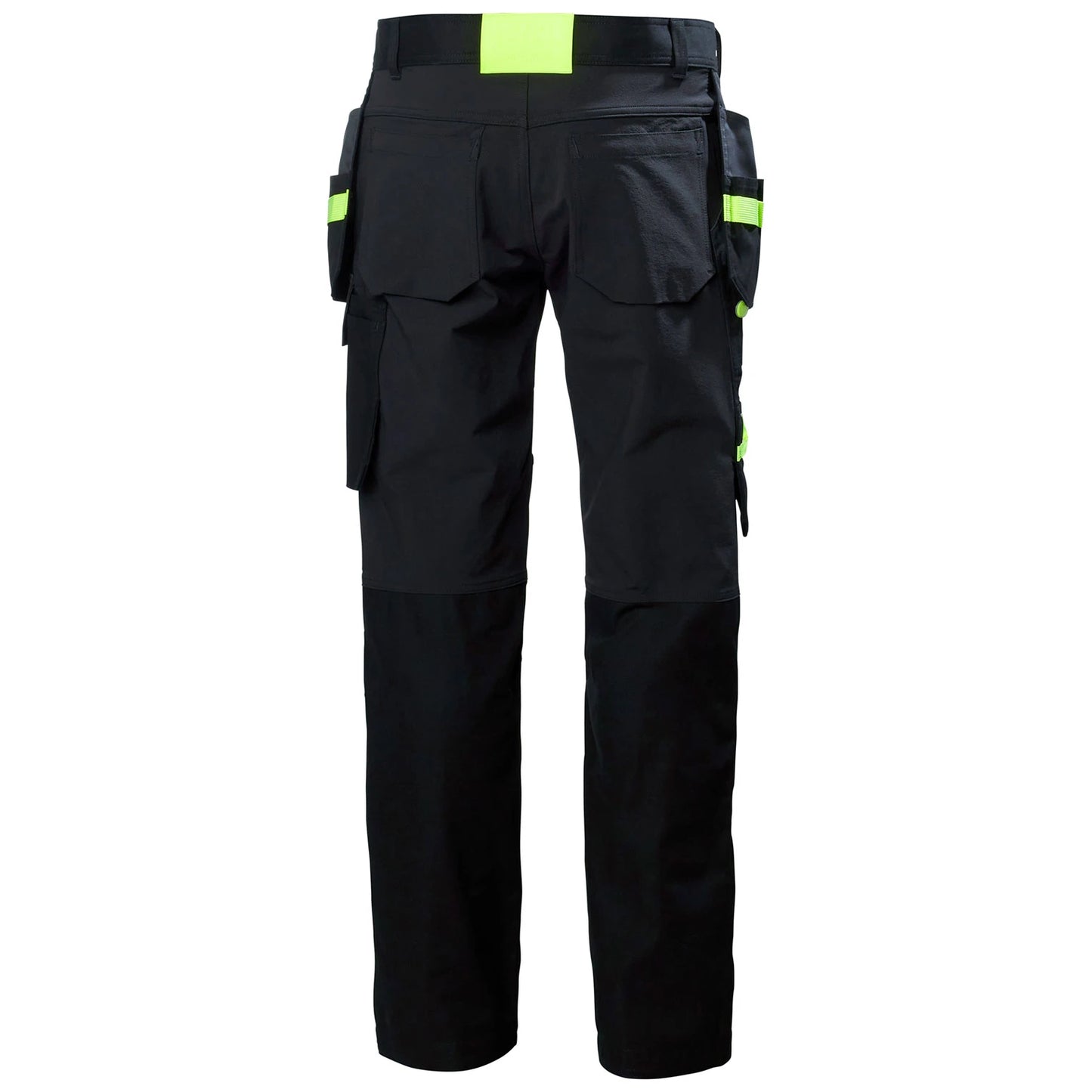 Zadnja stran premium raztegljivih delovnih hlač Helly Hansen Oxford s širokim in stabilnim pasom