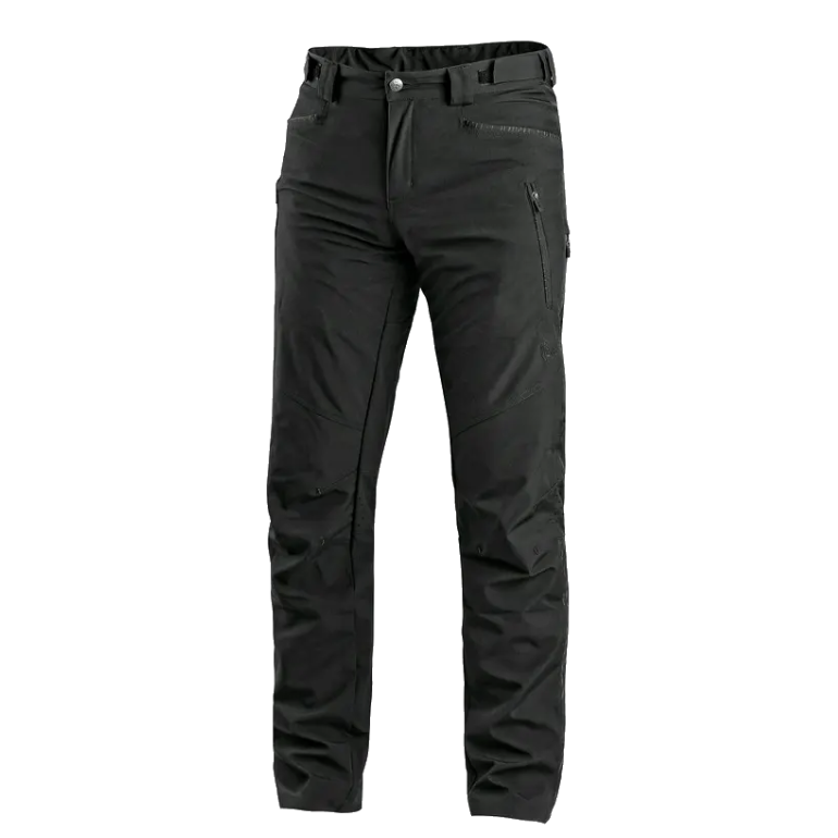 Softshell stretch delovne hlače CXS Akron črne spredaj