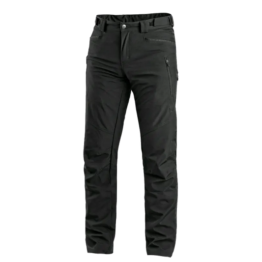Softshell stretch delovne hlače CXS Akron črne spredaj