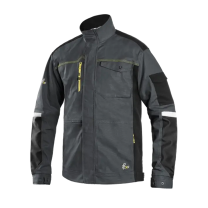 Stretch delovna jakna CXS Stretch temno siva spredaj
