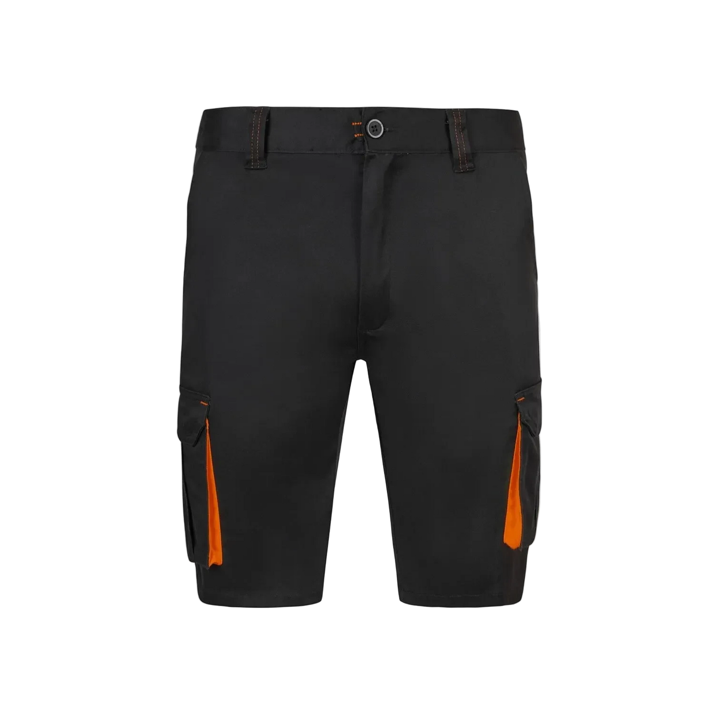 Stretch kratke hlače Velilla Two-Tone črno-oranžne spredaj