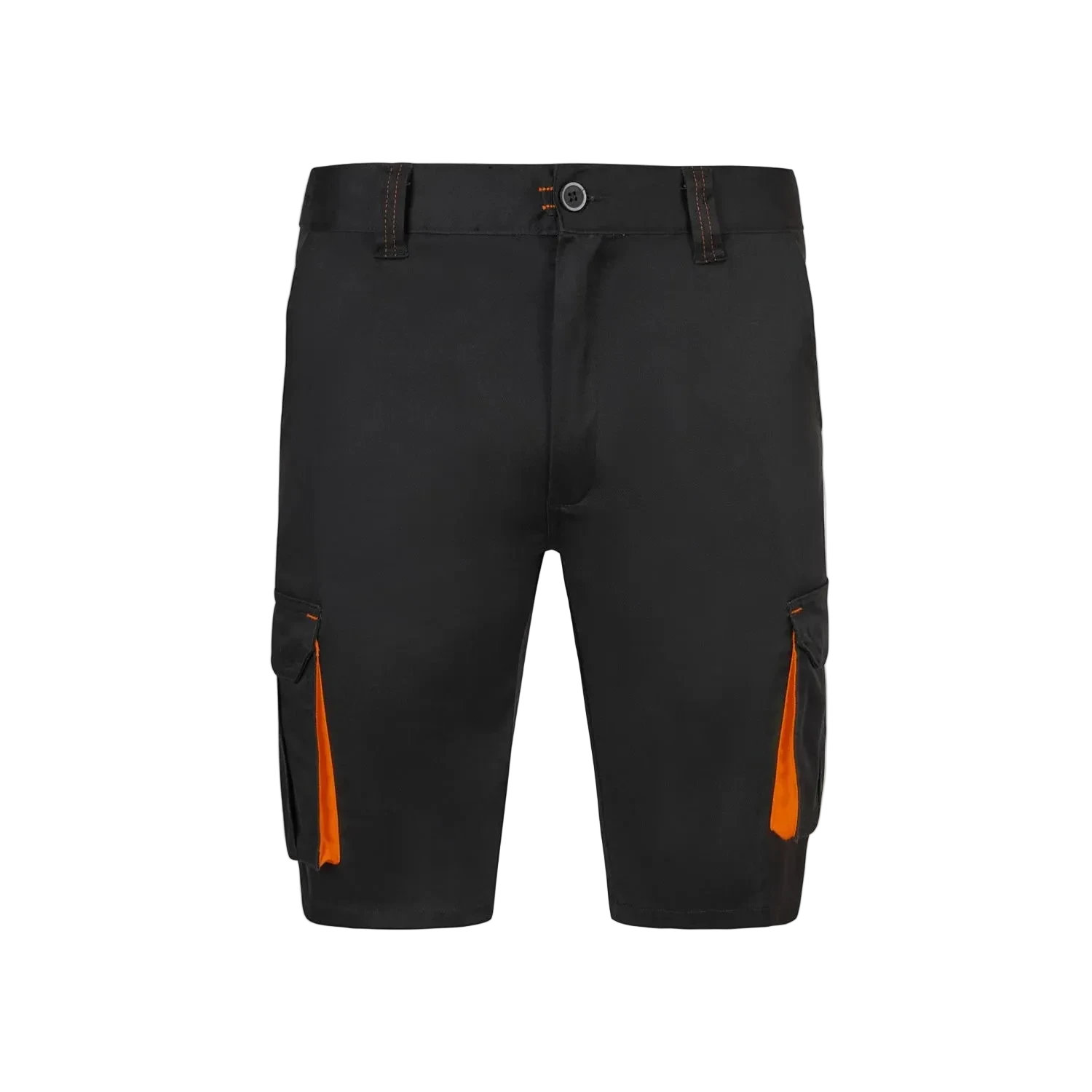 Stretch kratke hlače Velilla Two-Tone črno-oranžne spredaj