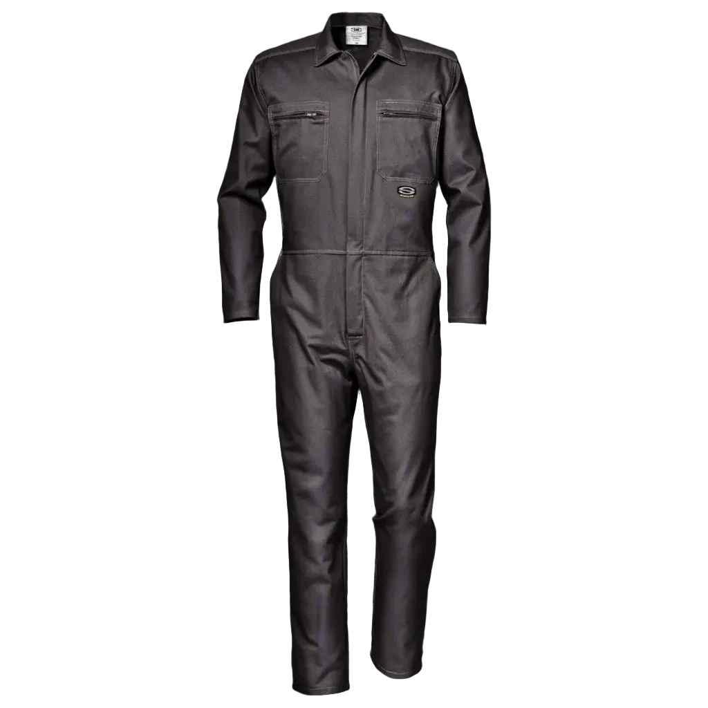 Zaščitni kombinezon Sir Safety Symbol MC1117 C2 siv – sprednji pogled