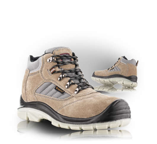 VM FOOTWEAR LISABON 2660/S1 • Zaščitni visoki čevlji • [bež-črna]