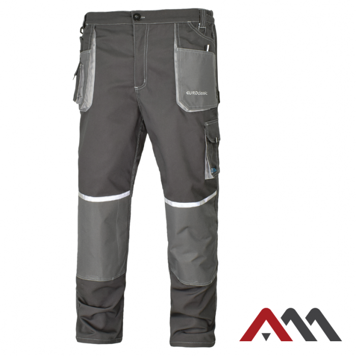 ARTMAS EUROCLASSIC • Zaščitne delovne hlače do pasu • [grafitna-siva]
