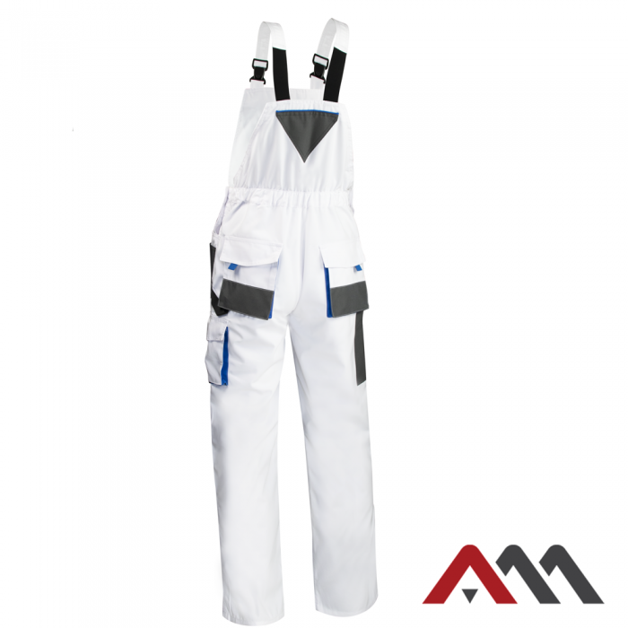 ARTMAS CLASSIC WHITE • Zaščitne delovne farmer hlače • [bela-siva]