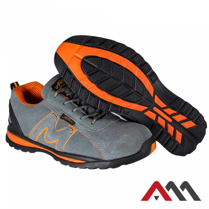 ARTMAS BSPORT 3G • Zaščitni nizki čevlji • [siva-oranžna]