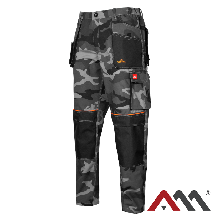 ARTMAS CLASSIC CAMOUFLAGE • Zaščitne delovne hlače do pasu • [kamuflažna]