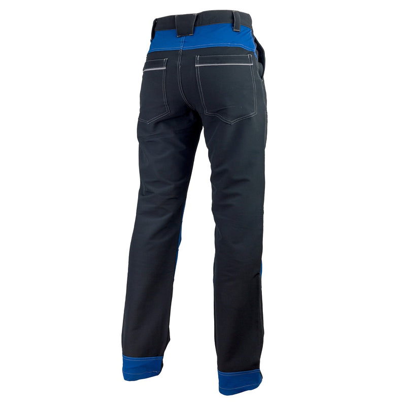 URGENT 710 SOFTSHELL • Zaščitne delovne hlače do pasu - STRETCH • [črna-modra]
