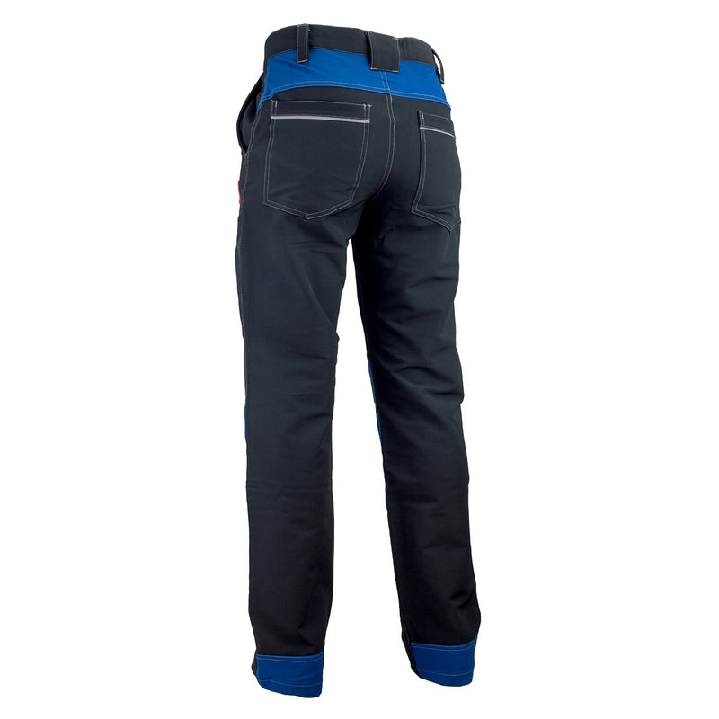 URGENT 710 SOFTSHELL • Zaščitne delovne hlače do pasu - STRETCH • [črna-modra]