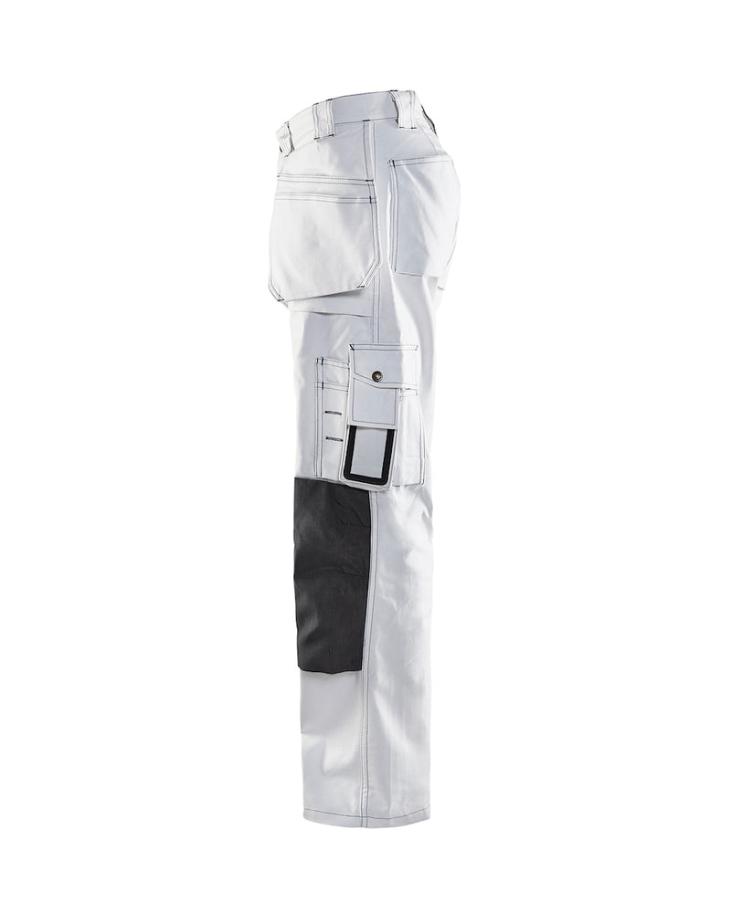 BLÅKLÄDER PAINTER 1531-1210-1098 • Zaščitne delovne hlače do pasu [bela-siva]