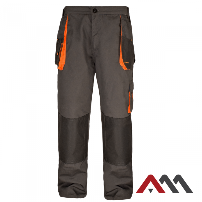 ARTMAS CLASSIC • Zaščitne delovne hlače do pasu • [grafitna-oranžna]