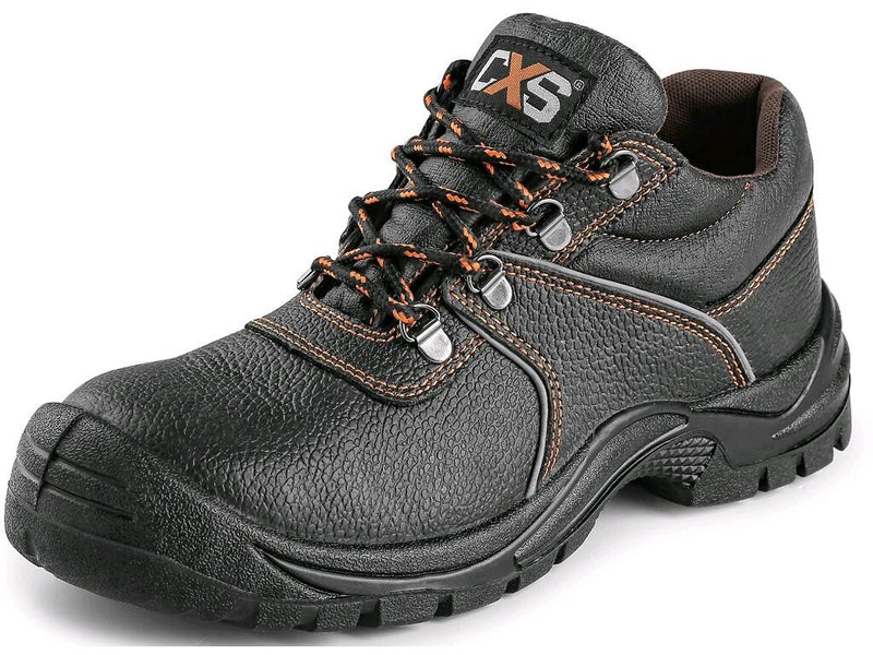 CXS STONE PYRIT S3 • Zaščitni nizki delovni čevlji s kapico • [črna-oranžna]