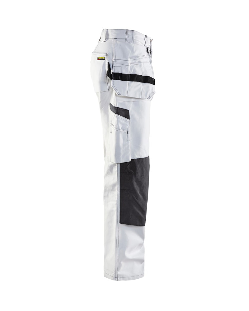 BLÅKLÄDER PAINTER 1531-1210-1098 • Zaščitne delovne hlače do pasu [bela-siva]